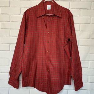 BROOKS BROTHERS Men’s Holiday Polo Shirt L Sz Red
